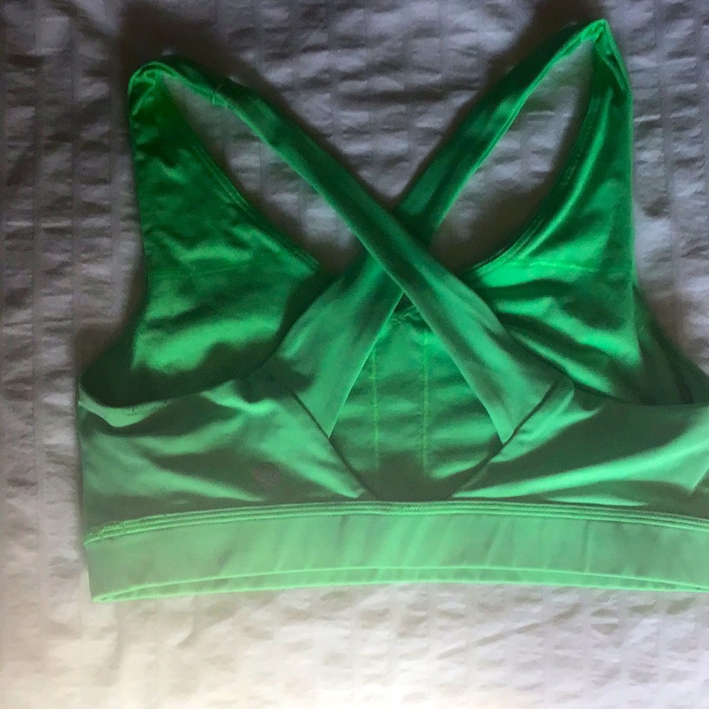 Lululemon, Cross Back, Athletic Bra, Green, Size 8
